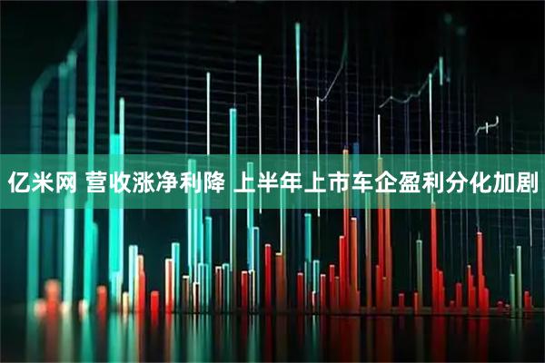 亿米网 营收涨净利降&#32;上半年上市车企盈利分化加剧